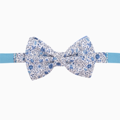 Noeud papillon ENFANT Liberty Camille bleu outremer