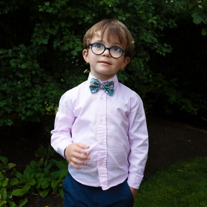 Liberty Emerald Strawberry Kid Bow Tie 2