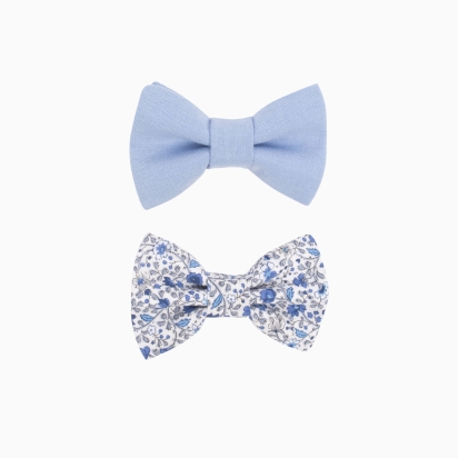 Lot de 2 BARRETTES - Liberty Camille bleu