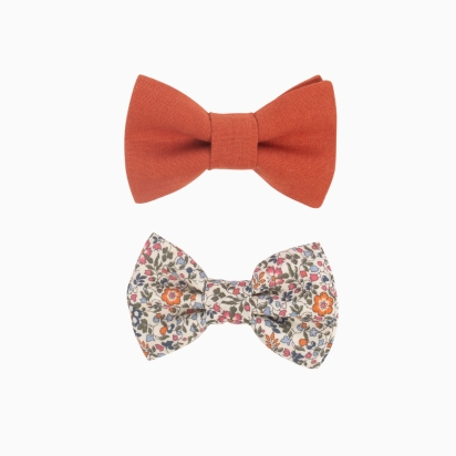 2 Girl's Hair clips - Liberty Vanilla Katie & Millie