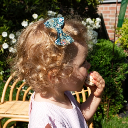 2 Girl's Hair clips - Liberty Green...