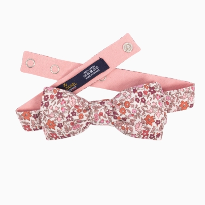 Liberty Burgundy Pink Ava Bow Tie