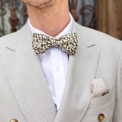Liberty Khaki Glenjade Bow Tie 2