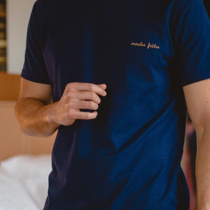 Embroidered T-shirt Moules Frites 2