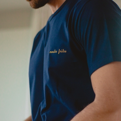 Embroidered T-shirt Moules Frites
