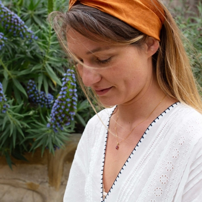 Linen Headband Saffron