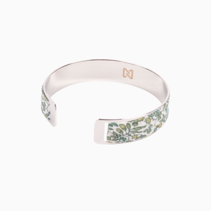 Bracelet laiton argenté - Liberty Katie & Millie citron vert 2