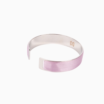 Heather Silk Bracelet - silver 2