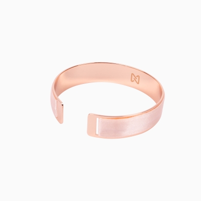 Light Pink Silk Bracelet - Rose gold 2