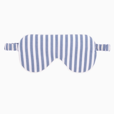 Seersucker Blue Stripes Sleep Mask