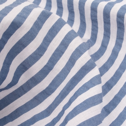 Pyjama Short Seersucker Rayures bleu