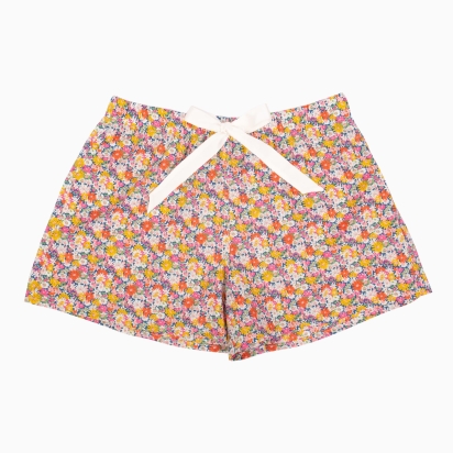 Pyjama Short Liberty Libby bleu fuchsia