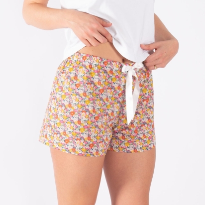 Pyjama Short Liberty Libby bleu fuchsia 2