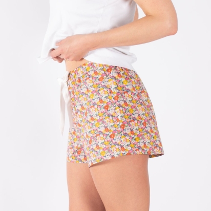 Pyjama Short Liberty Libby bleu fuchsia