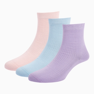 Set of 3 Deauville Women's Organic Cotton Socks