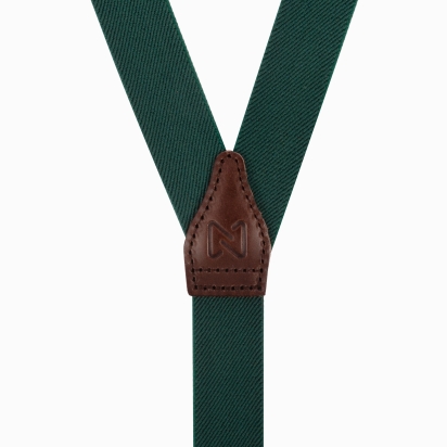 Chocolate leather forest green Skinny...