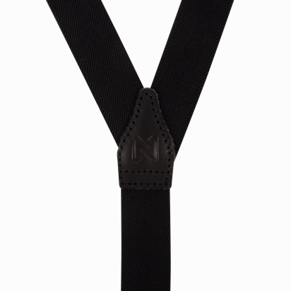 Bretelles Fines noir cuir noir 2