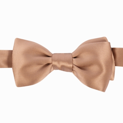 Noeud papillon Soie café au lait