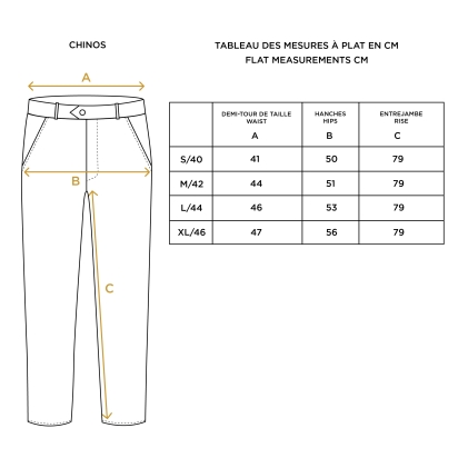 Pantalon Chino Le Colonel bleu marine