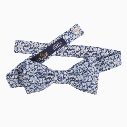 Noeud papillon Liberty Pepper bleu SLIM 2