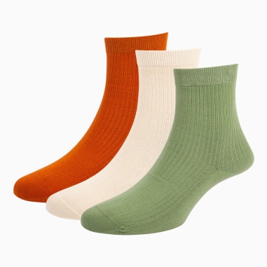 Set of 3 Lacanau Women's Organic Cotton Socks