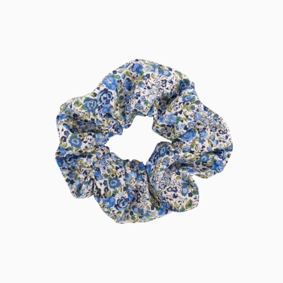 Liberty Blue/olive Emma Scrunchie