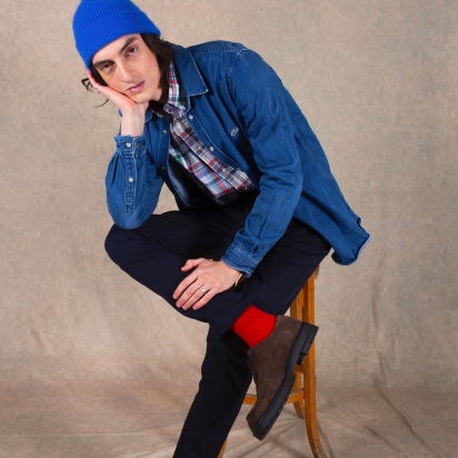 Red Organic Cotton Socks 2