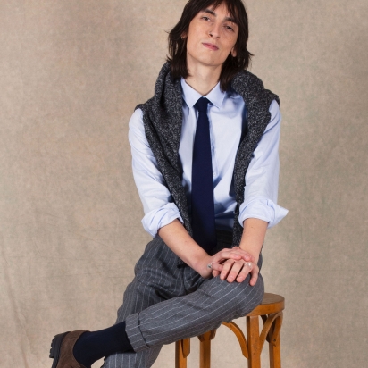 Midnight Italian Wool Tie