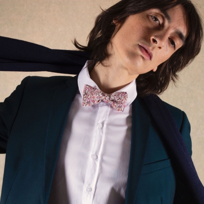 Liberty Burgundy Pink Ava Bow Tie