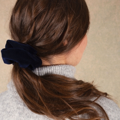 Blue Velvet Scrunchie