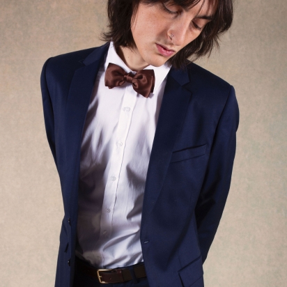 Chocolate Silk Bow Tie