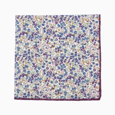 Liberty Wiltshire Blueberry Pocket Square