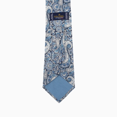 Cravate Liberty Lee Manor bleu