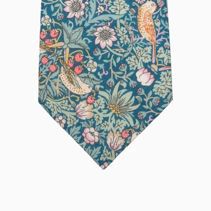 Liberty Emerald Strawberry Thief Tie