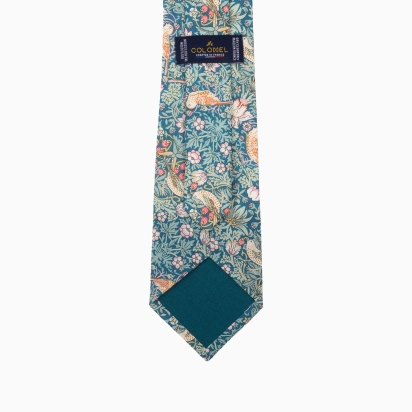 Liberty Emerald Strawberry Thief Tie