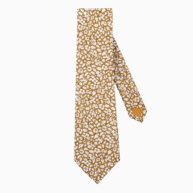 Mustard Liberty Feather Meadow Tie
