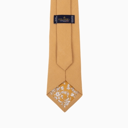 Mustard Linen Tie