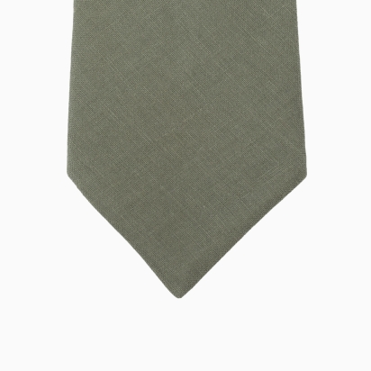 Clay Green Linen Tie