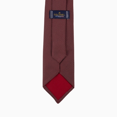 Cravate Soie Fiorenza bordeaux 2