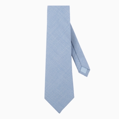 Cravate Laine Italienne bleu arctique