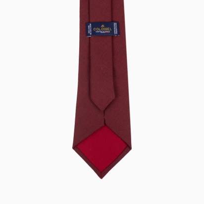 Cravate Laine Italienne cabernet