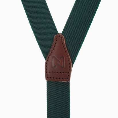 Forest Green Skinny braces