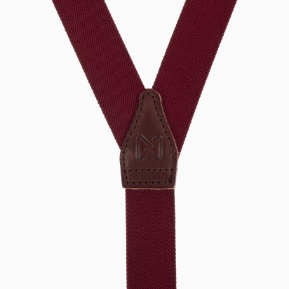 Garnet Burgundy Skinny Braces