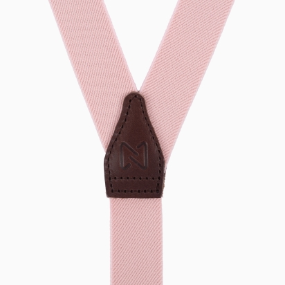 Powdery pink Skinny braces