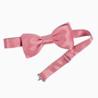 Blush Silk Bow Tie