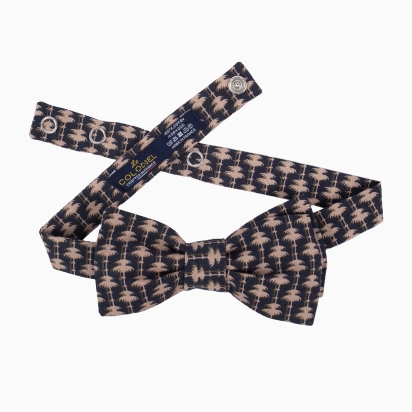 Liberty Beige Palm Bow Tie