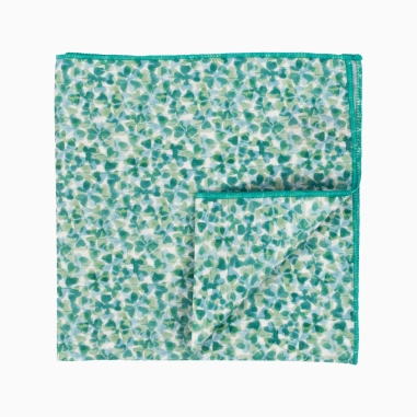 Liberty Lucky Green Pocket Square