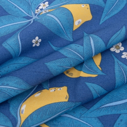 Liberty Majorelle Lemon Pocket Square 2