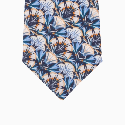 Liberty Azure Lotus Tie