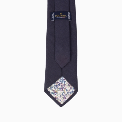Sapphire Linen Tie 2